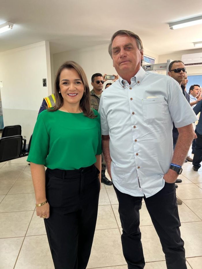 Adriane Lopes e Bolsonaro