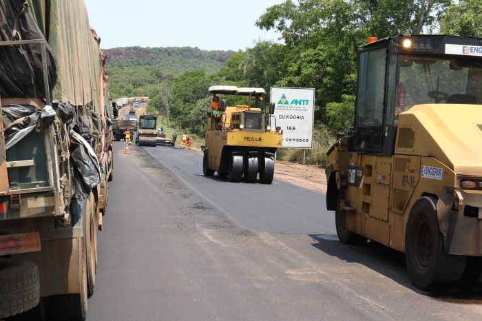 BR-163 MS tem trechos em obras de manutenção nesta quarta-feira