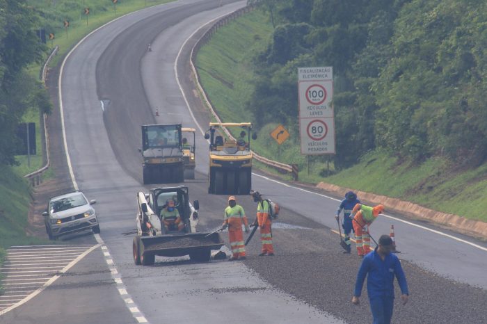CCR MSVia mantém obras na BR-163 MS nesta segunda-feira