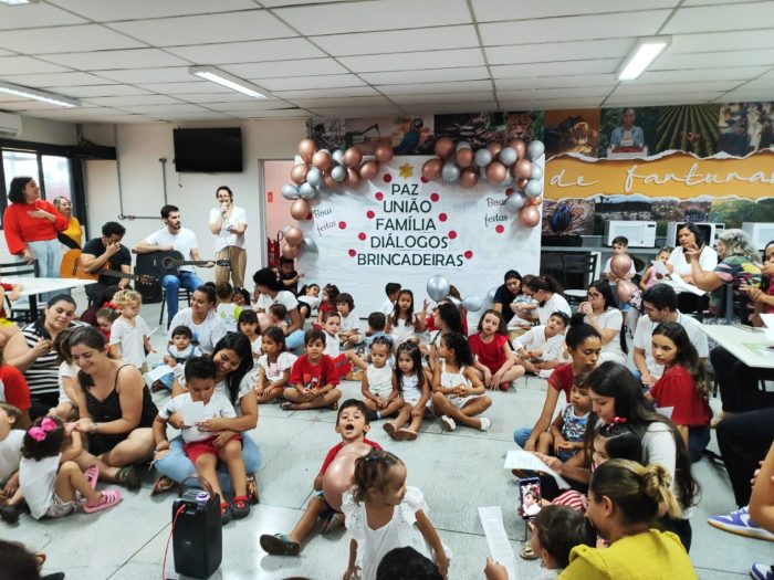CEI Detran encerra ano com ceia, cantata, Papai Noel e despedida de crianças que irão para o ensino fundamental