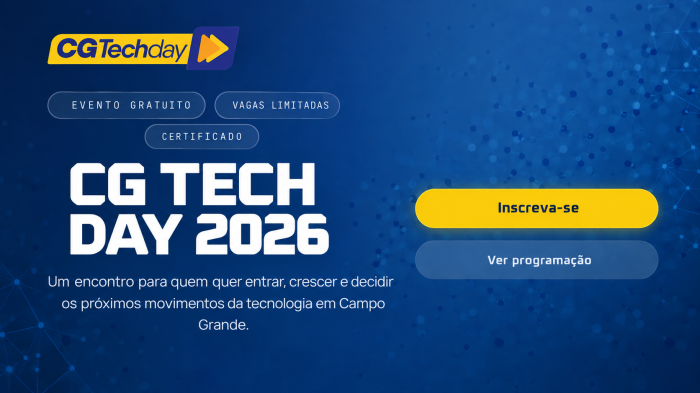 CG Tech Day conecta tecnologia, carreira e novas oportunidades