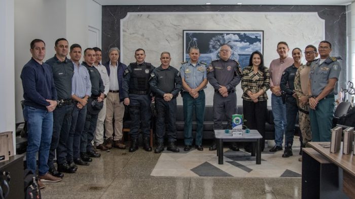 Comando da PMMS recebe comitiva da Polícia Militar do Maranhão e representantes da Suzano para troca de experiências em policiamento rural