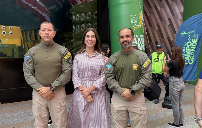 Detran-MS participa do lançamento da Maratona de Campo Grande e recebe homenagem