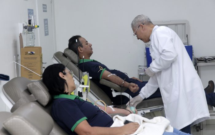 Em corrente de solidariedade pela vida, servidores do Detran-MS doam sangue no Hemosul Santa Casa