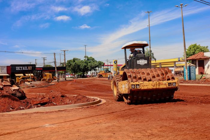 Em ritmo acelerado, obras do Trevo Imbirussu entram em fase de finalização