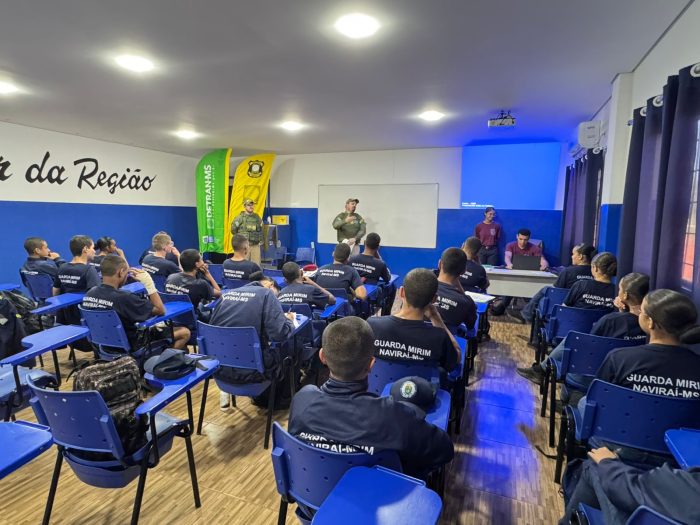 Guarda Mirim de Naviraí participa de Ação Educativa do Detran-MS