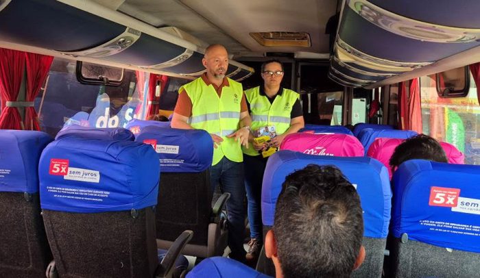 Motiva Pantanal reforça importância do uso do cinto de segurança em ônibus de viagem