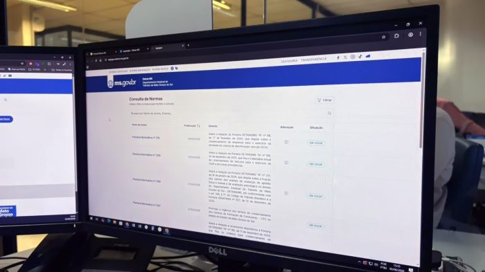 Novo sistema de portarias do Detran-MS amplia transparência e facilita acesso à legislação