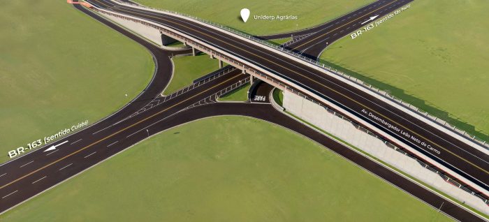 Obra do viaduto no anel rodoviário que liga Parque dos Poderes ao Jardim Veraneio começa na segunda-feira