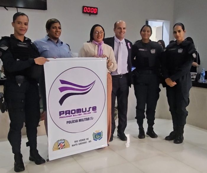 Policiais Militares participam de solenidade que institui data oficial de enfrentamento à violência doméstica em Rio Verde