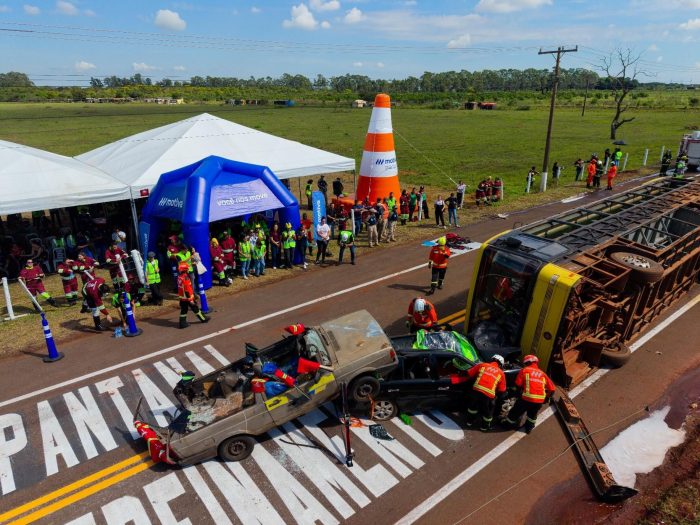 Simulado de grande porte mobiliza forças de segurança na BR-163 MS em Campo Grande
