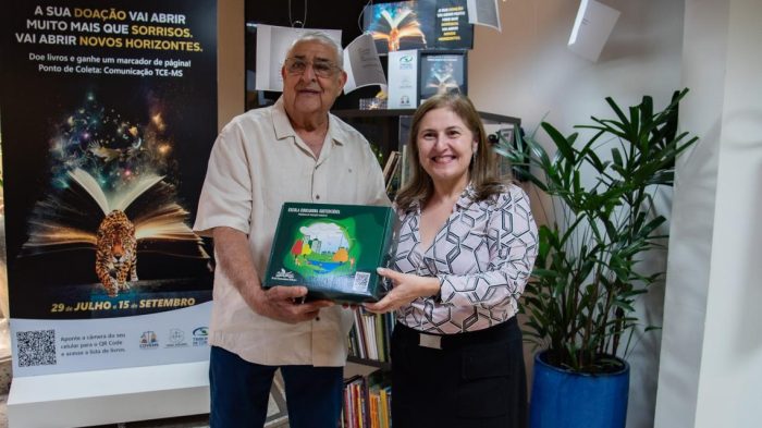 TCE-MS realiza a entrega oficial de livros destinados às Unidades Educacionais de Internação