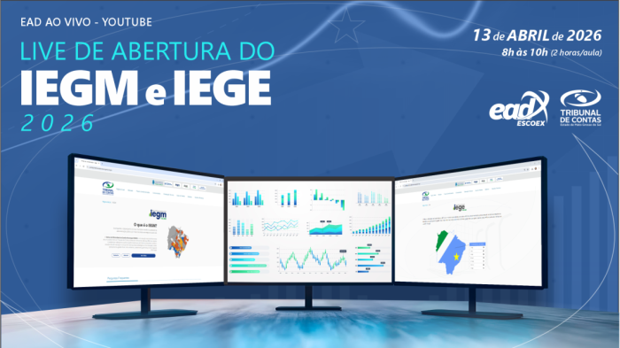 TCE-MS vai realizar live para orientar jurisdicionados sobre o IEGE e IEGM 2026