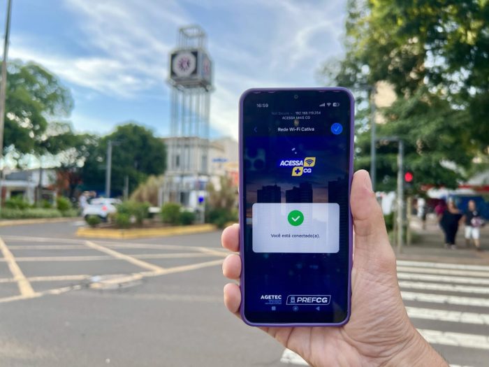 Tá no Centro Saiba como e onde se conectar ao Acessa+CG